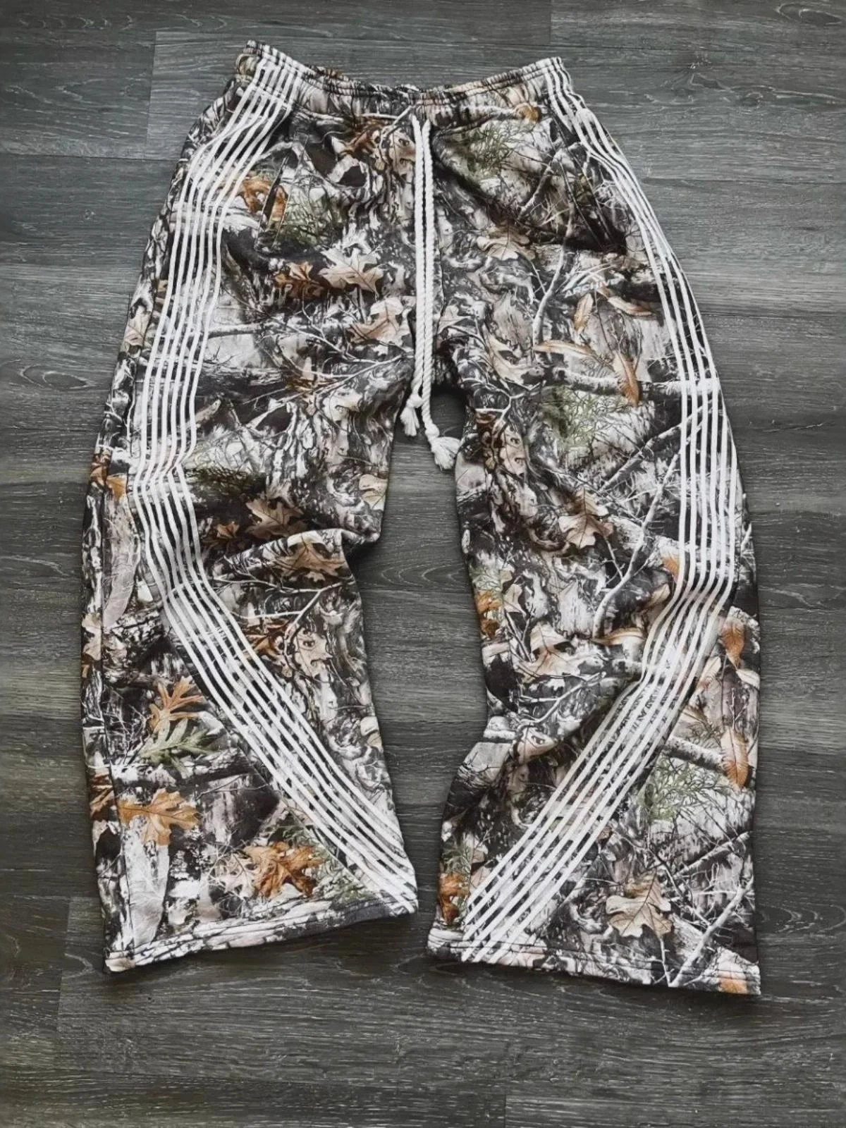 

Men's Casual Pants Le Print Dstring Printed Trousers Straight Leg Fit Leisurely Designed for Daily Wear Non-Stretch Poly...