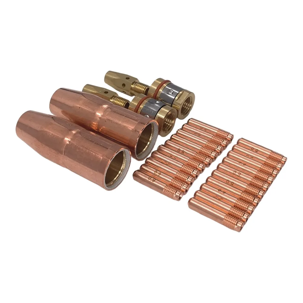 26pc For Mig Welding Accessory Kit for Miller M-25 M-40 For Hobart Includes Contact Tips Nozzles Diffusers Adapters