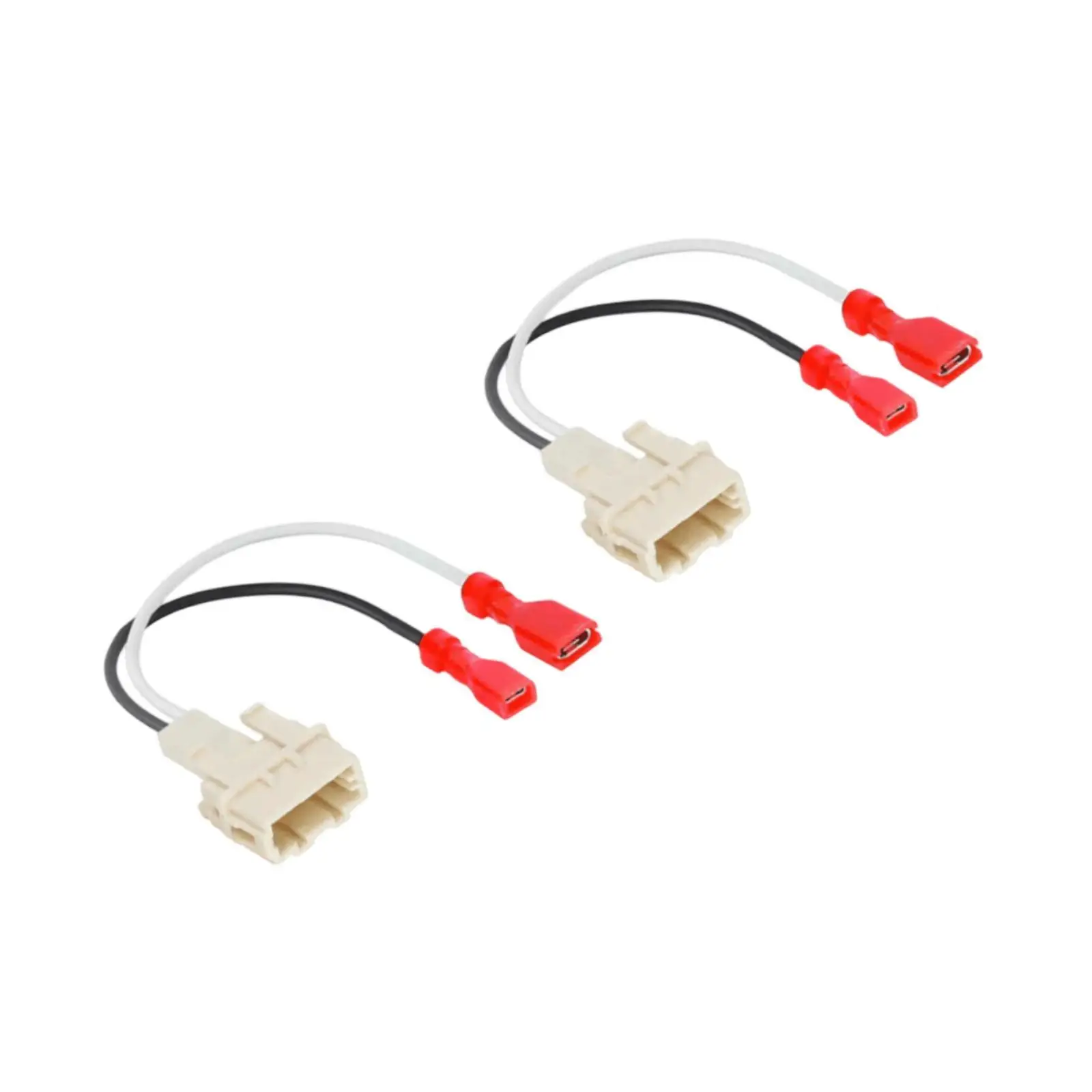 2x Car Speaker Connector Harness Spare Parts Fittings Accessory Compatible