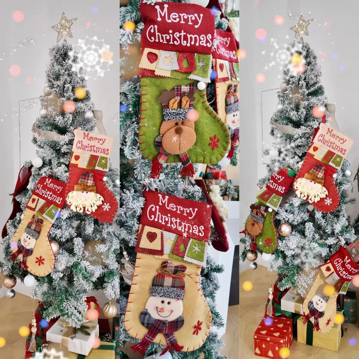 D2 Retro Christmas 1pc Stockings,18