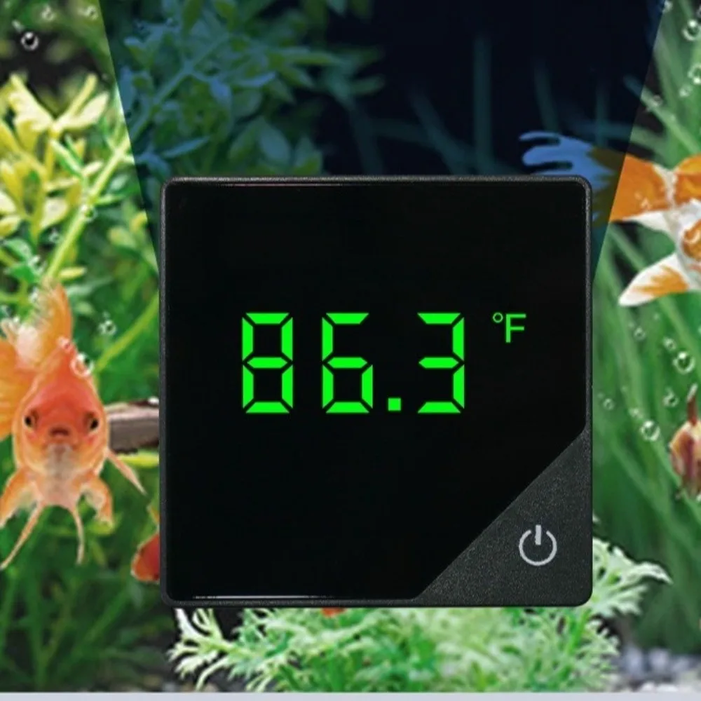 High-precision Digital Fish Tank Thermometer Wireless Self-Adhesive Aquarium Thermometer External LED Display Mini Thermometers