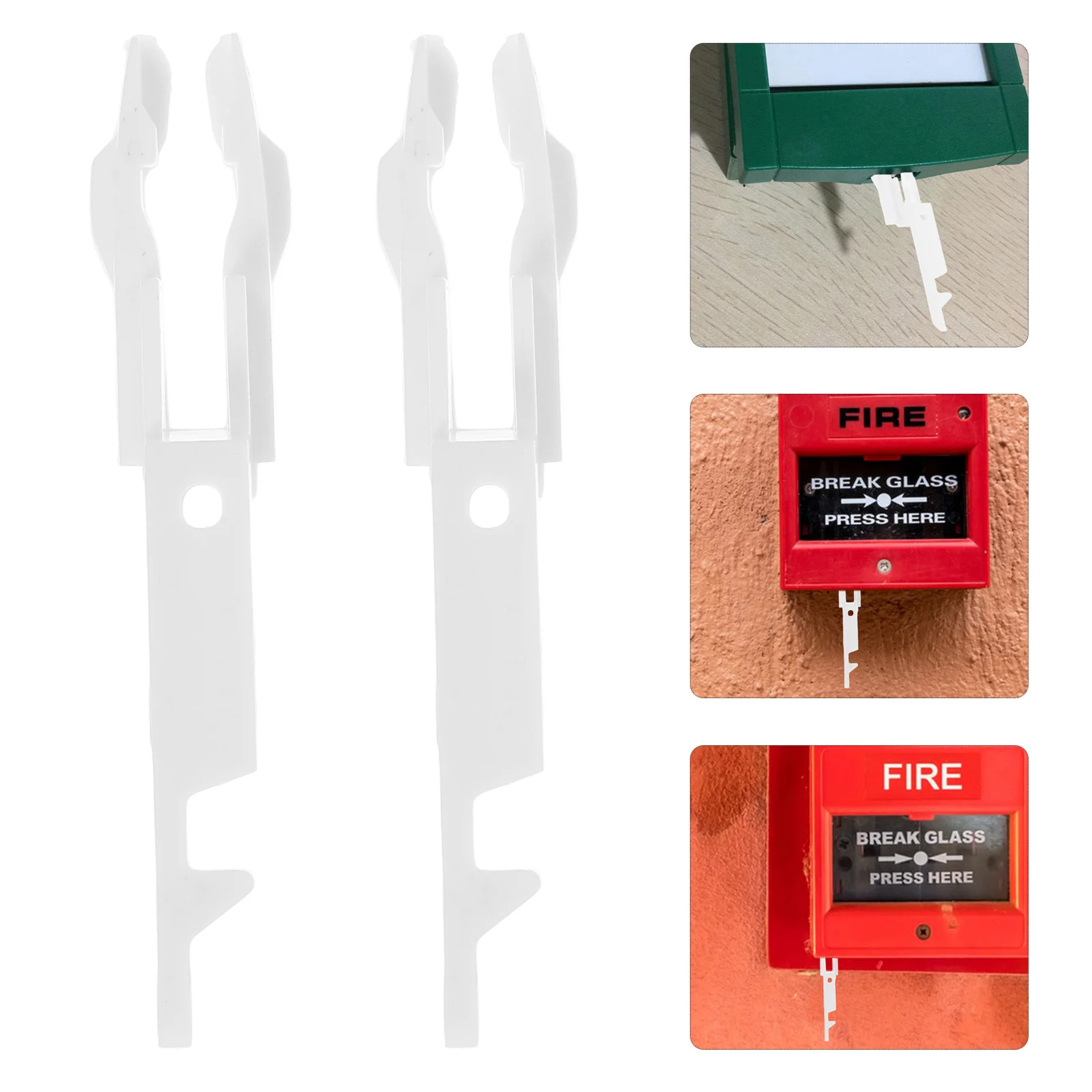10 Pcs Fire Switch Break Glass Door Release Key Call Point Inner Brigade Keys Plastic Bathroom Emergency