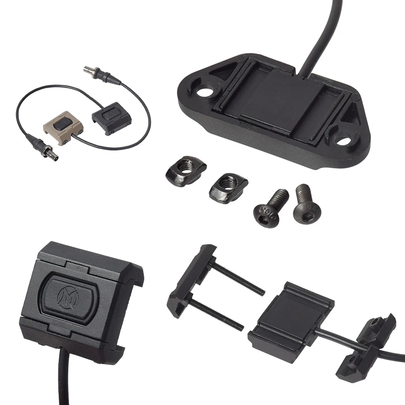Surefir M300 M600 Pressure Remote Switch Flashlight ModButton Lite Fit Mlok Keymod 20mm picatinny Rail DBAL A2 PEQ15 NGAL