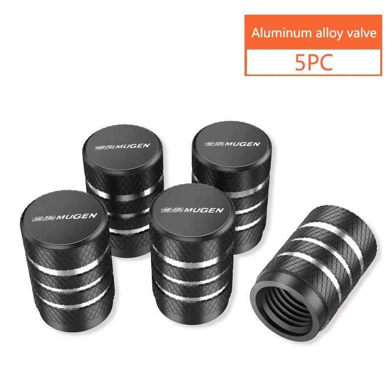 

5Pc Car Logo Wheel Tire Valve Caps Tyre Stem Cover For Honda Mugen Power Civic Accords CRV Hrv Jazz CBR VTEC VFR Car Accessories
