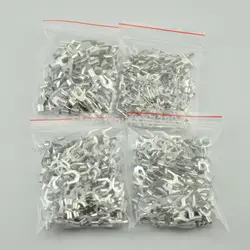100pcs/50pcs SNB1.25-3 Furcate naked terminal Non-insulated fork terminal connector