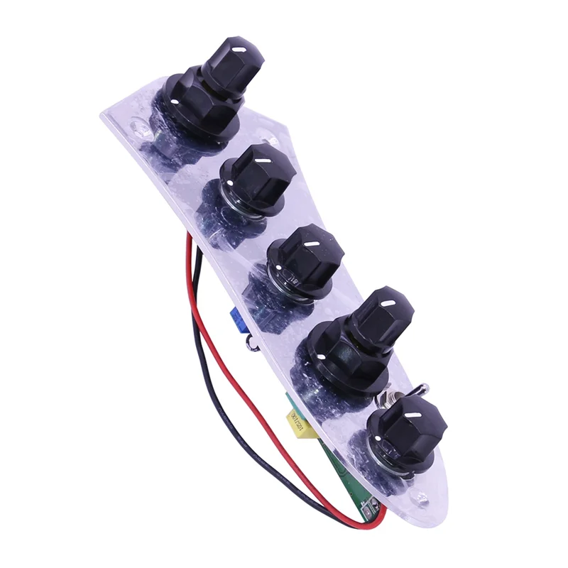 ABNP 5 Jazz Bass Loaded Wired Control Plate for 4/5 String Bass Guitar Parts