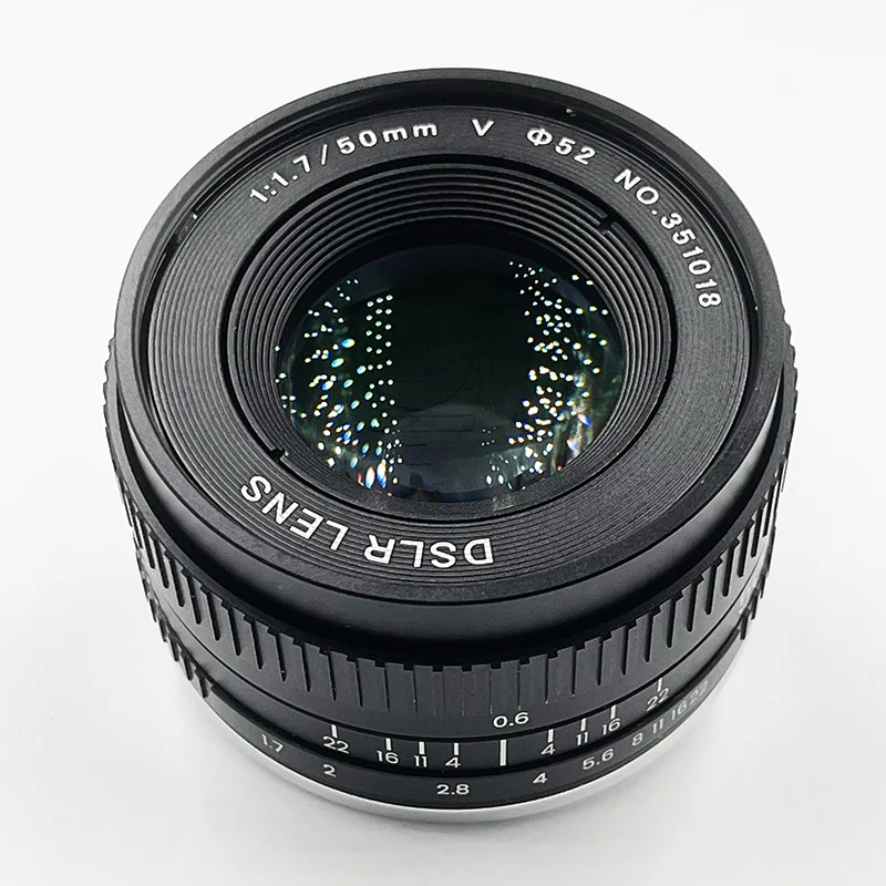 Lens 50mm F1.7 Metal Large Aperture Standard Prime Full Frame