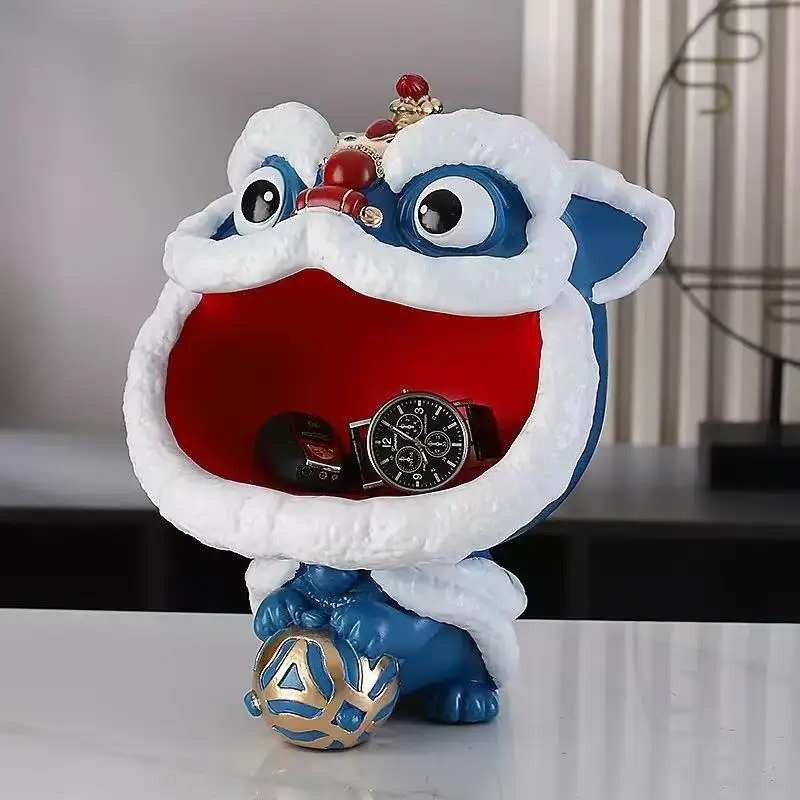 National tide lion awakening, entrance key storage ornaments, home living room decorations