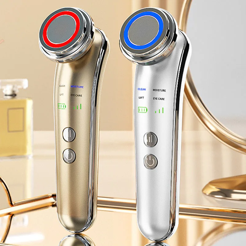 Home Facial Hot Compress Lifting Device, Vibration Massage, Imported Cleansing And Skin Rejuvenation Beauty Device