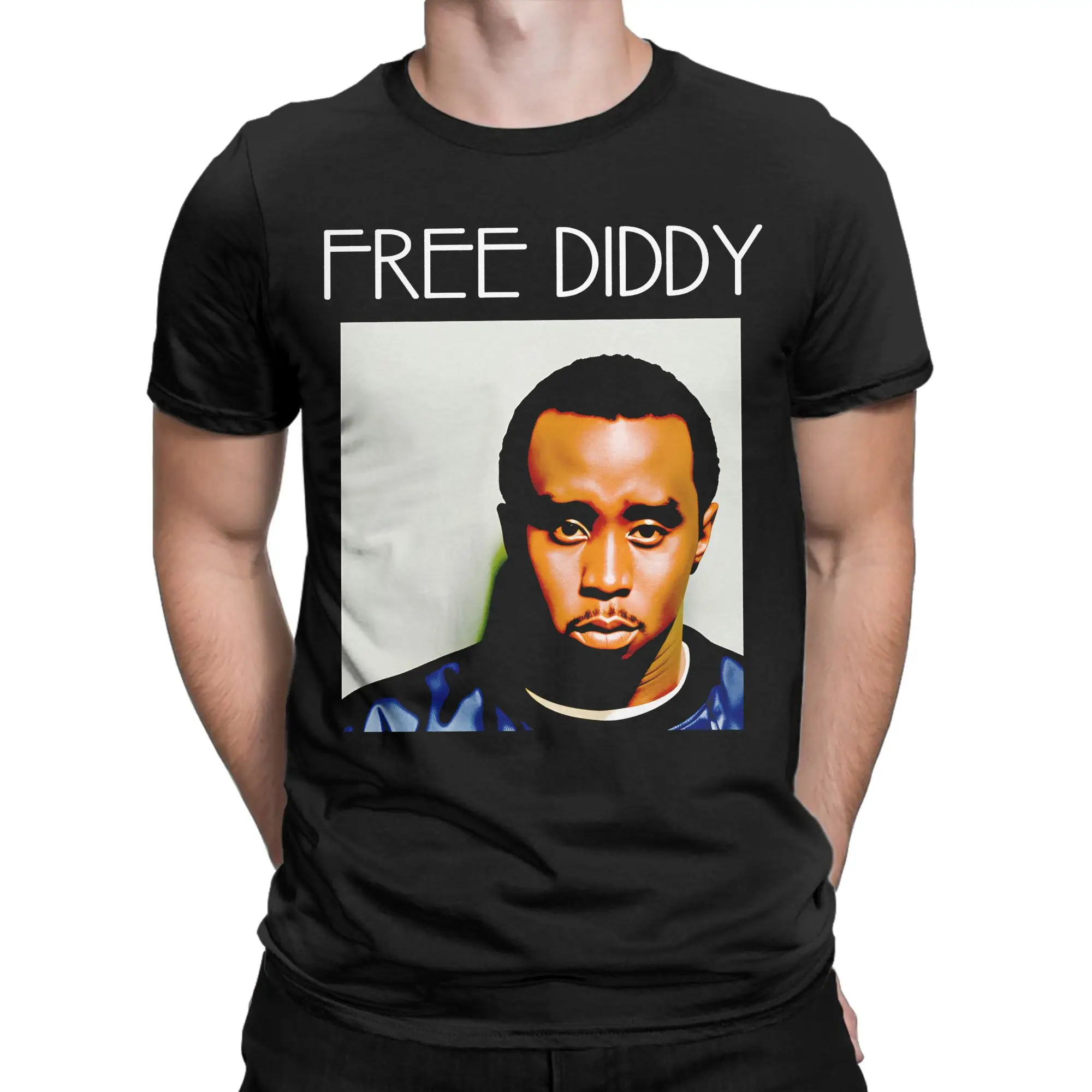 2026 FREE DIDDY Men's T Shirts  Vintage Tees Short Sleeve O Neck T-Shirts Cotton Unique Tops