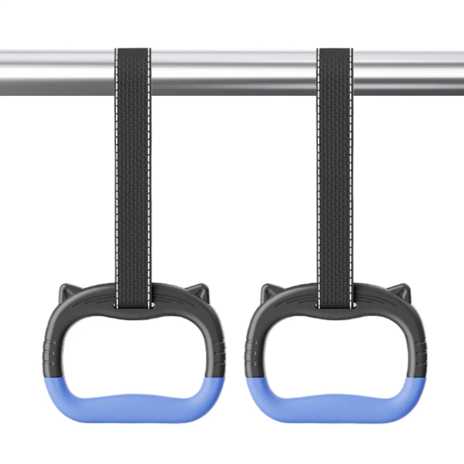Gymnastics Rings with Adjustable Straps Pull Up Gym Rings Multi-Function Strength Training Equipment for Kids Adults