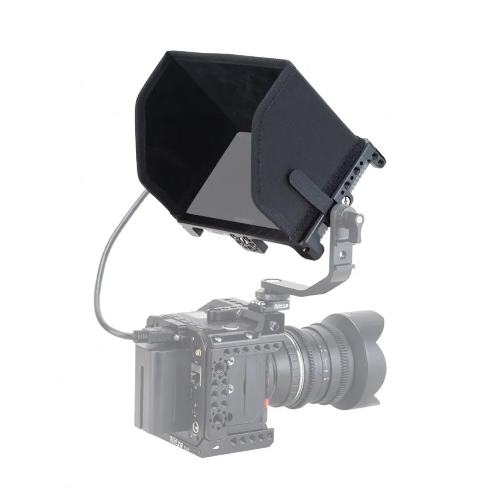 Imagem -05 - Nitze Gaiola Monitor com Abraçadeira de Cabo Hdmi Sunhood para Screen Rig Feelworld Lut6 Lut6s Ls5-c Jtp2-lut6s