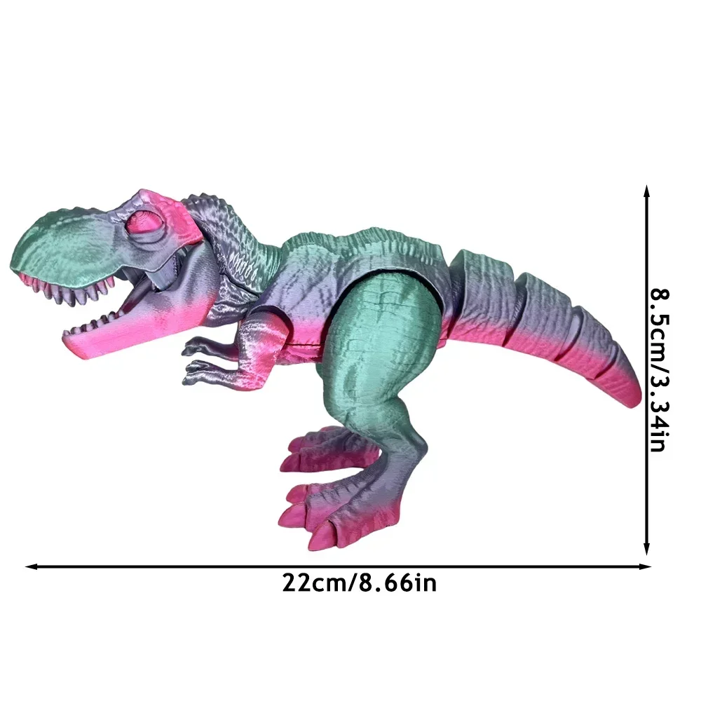 T-Rex Action Figure 3D Printing Miniature Joint Movable Gradient Plastic Model