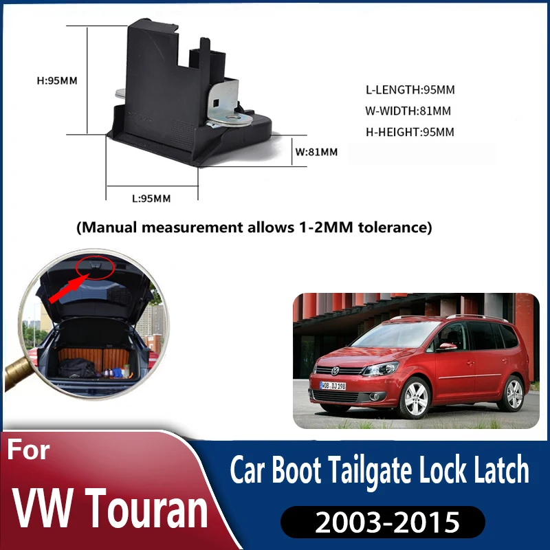 

For Volkswagen VW Touran 2003~2015 2010 1T0827505H Car Rear Trunk Boot Tailgate Door Lock Latch Actuator Motor Car Accessories