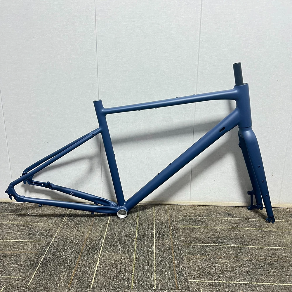 Gravel Bike Aluminum Alloy Frame B.B44MM * 68MM 43cm/48cm/52cm Road Bicycle Frame O.L.D Front 100mm Rear 135mm