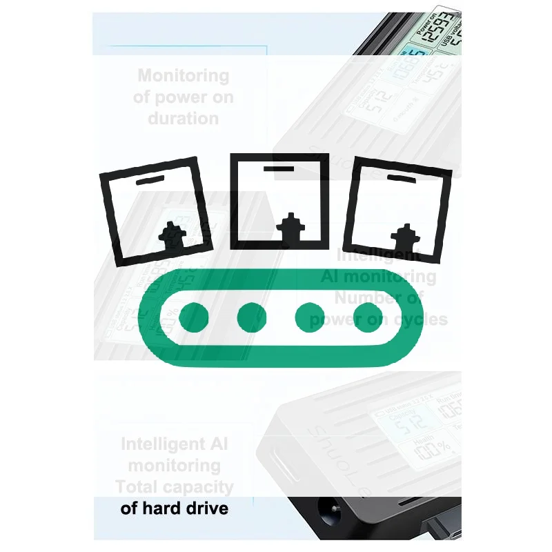 

Адаптер USB-SATA Кабель-переходник SSD HDD Жесткий диск Внешний адаптер Цифровой экран Дисплей Конвертер USB 3.2 3.0 в SATA