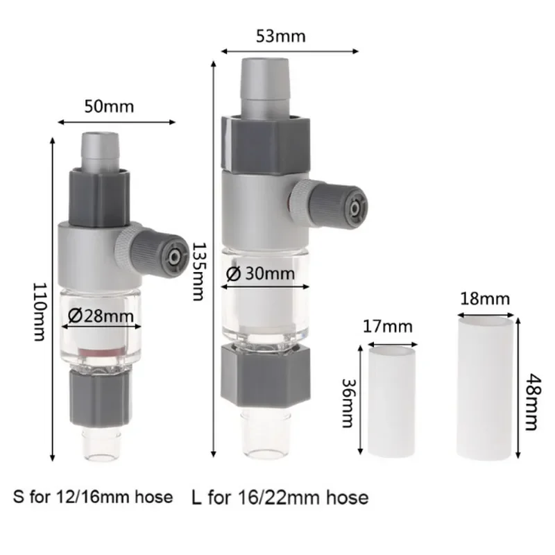 CO2 Atomizer Diffuser External Reactor aquairum water plant Aquarium Fish Tank For 12/16mm 16/22mm SD-JQ