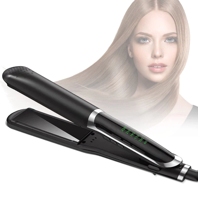 

New design Professional Hair Iron LCD Temperature Display Fast Nano Titanium Mini Infrared Hair Straightener Salon