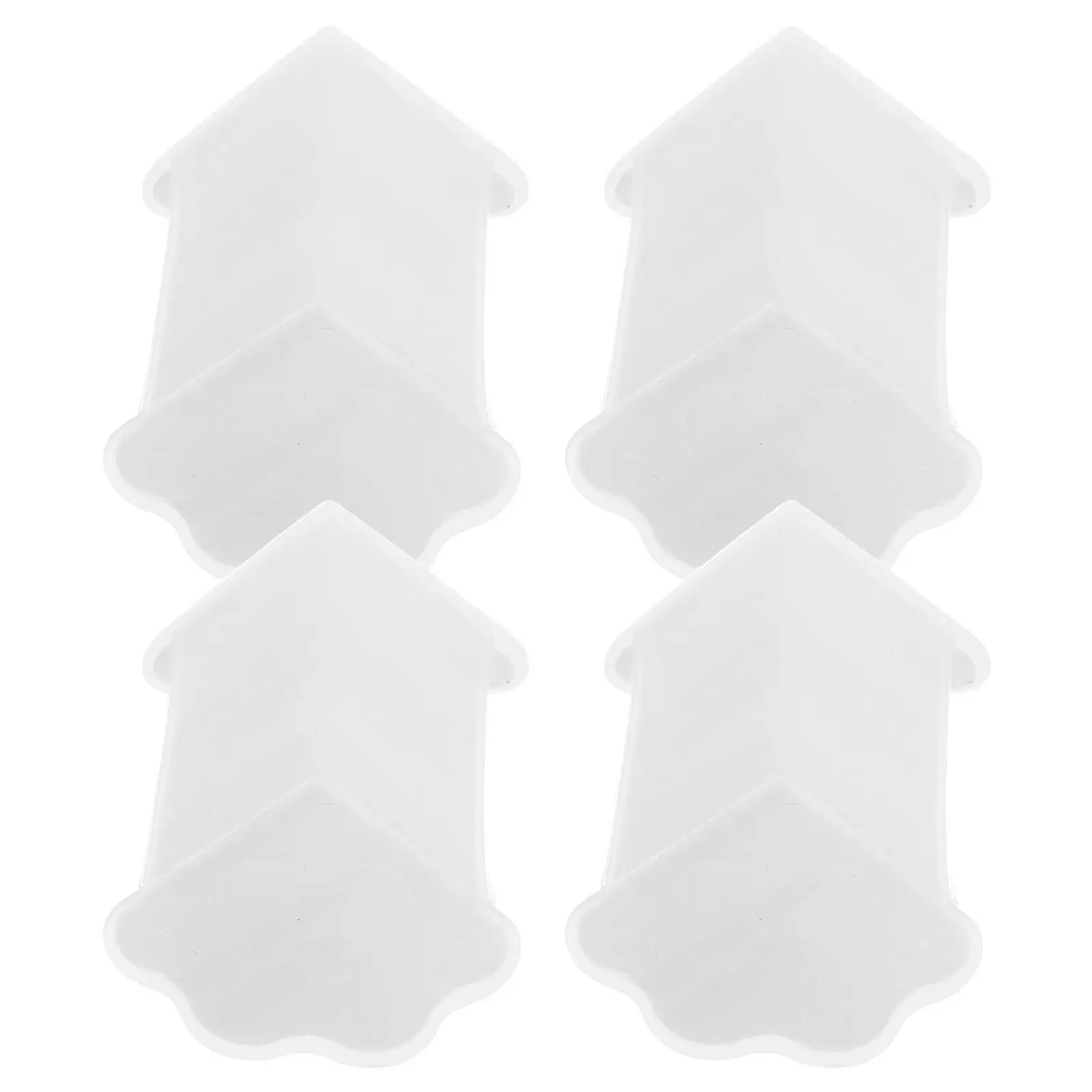 4Pcs Silicone Door Corner Bumper Guards Universal Soft Impact Absorbing Safety Protectors for Kids Baby Home Furniture Edge