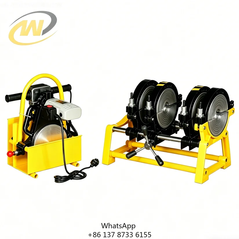 Portable WD200M4 HDPE Pipe Hand-operated Butt Fusion Welding Machine 40-200mm 220V 2.31kw 4clamps Hot-melt With 2 Years Warranty