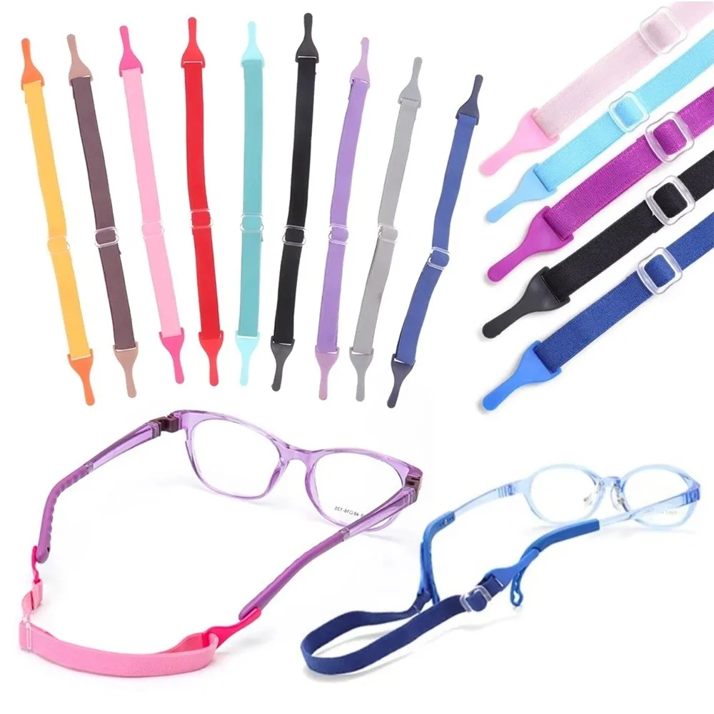 Portable Removable Eyeglasses Straps Anti-Slip Hanging Cord Glasses Ropes Adjustable Elastic Glasses Chain Outside Casual