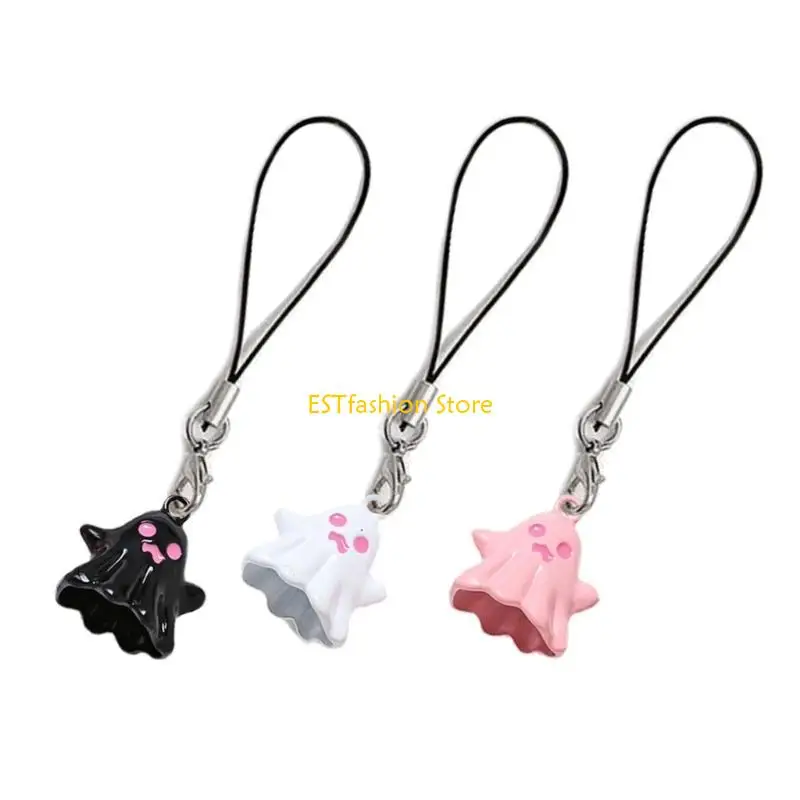 Y5GC Cell-Phone Straps Keychain Spooky Pendant Phone Lanyard Chain Antilost