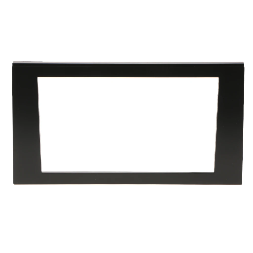 Car Dash Fascia Panel Cover Trim ABS Plastic Radio Installation Frame for A4 B6 2000 2006 Dashboard Setup