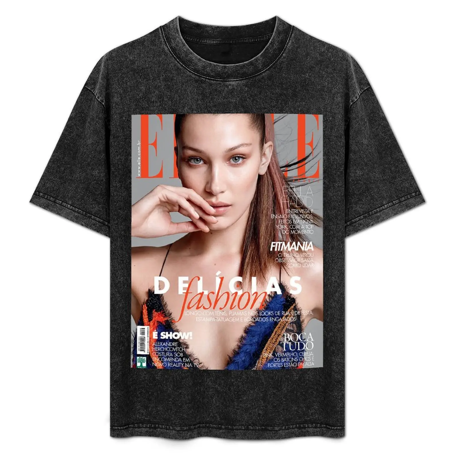 

Bella Hadid Elle Magazine Cover T-Shirt t shirts for man graphic tees t shirt man luxury T-Shirt