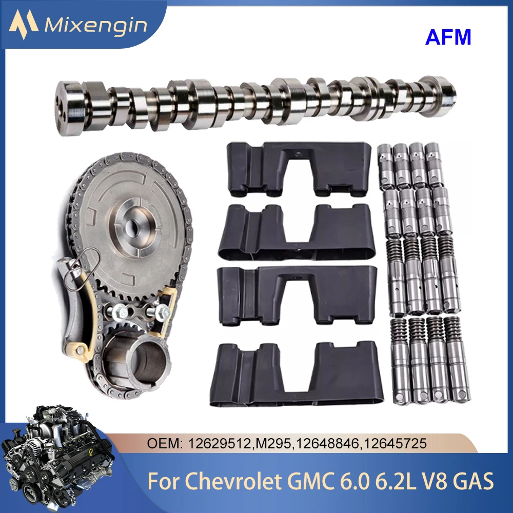 

Engine Camshaft & Timing Set Tappet Kit AFM Fit 6.2 L For Chevrolet Cadillac GM GMC Camaro Tahoe Sierra Sabana LTZ 6.2L V8 GAS