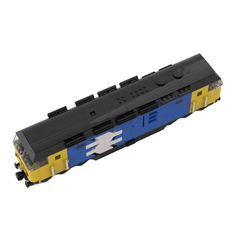 City Transportation British Rail Class 47-8 Stud Wide Trains Model Building Block MOC Brick DIY Assemble Creative Toy Gift