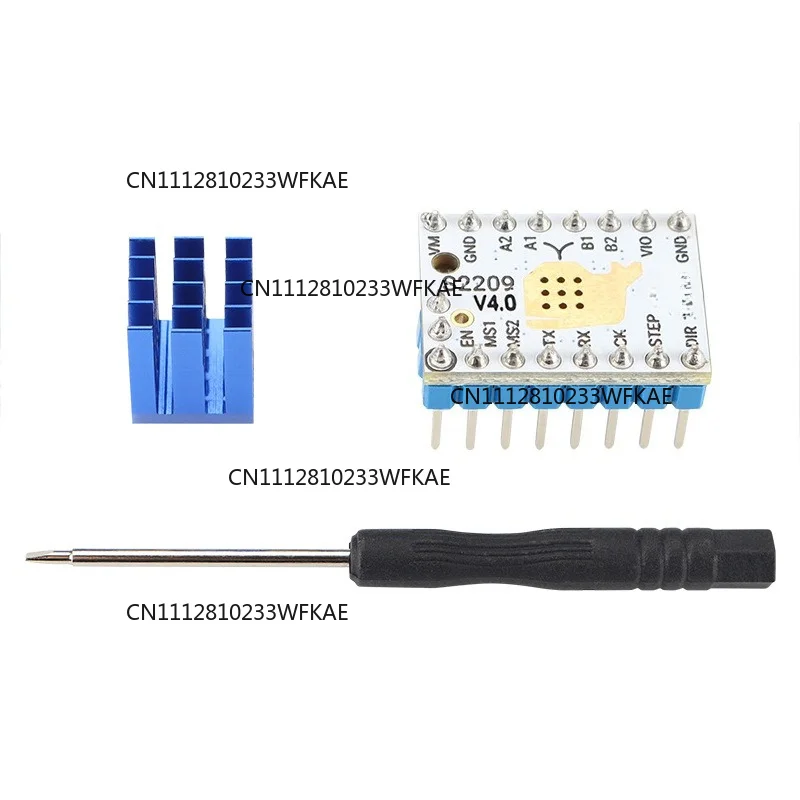 3D printer accessories, suitable for TMC2209V4.0 silent stepper motor driver, voltage 5.5v high subdivision 256
