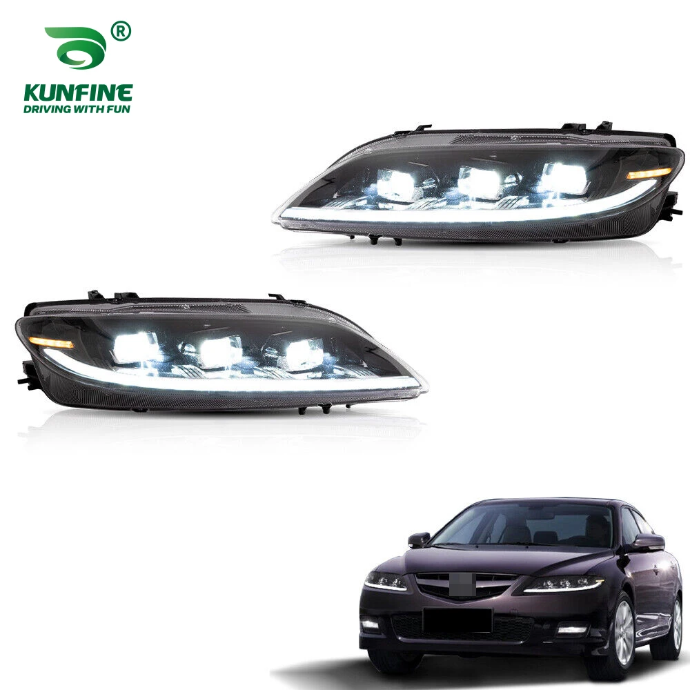 Car Styling Pair Of Car Headlight Assembly For Mazda 6 2003-2008 LED Head Lamp Car Tuning Light Parts Plug And Play
