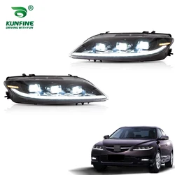 Car Styling Pair Of Car Headlight Assembly For Mazda 6 2003-2008 LED Head Lamp Car Tuning Light Parts Plug And Play