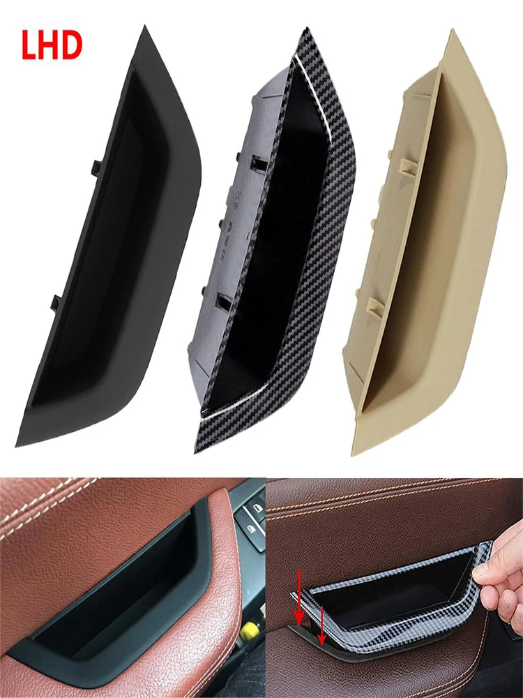 LHD Front Left Interior Door Pull Handle Panel Trim Cover Car Accessories Plastic Fit For BMW X3 F25 X4 F26 2011 2012-2016 2017