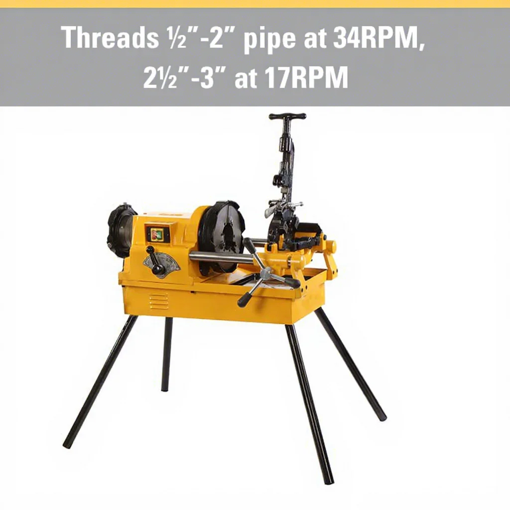 2026 Best Price HongLi SQ80A Power Pipe Threader Machine 1/2inch-3 Inch (12mm-80mm)
