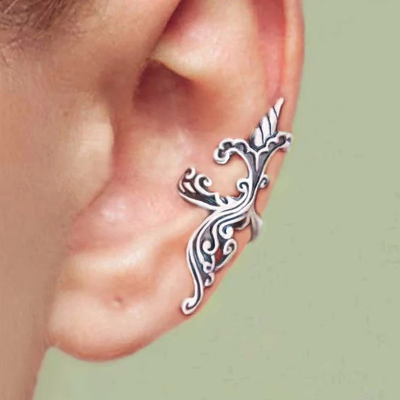 Huitan Bohemia Stil Frauen Manschette Ohrringe nicht Piercing täglich tragen ästhetische weibliche Ohrringe Berufung Party neuen Schmuck für Frauen