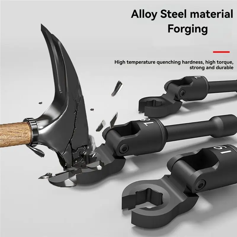 A7THK-Universal Adjustable Wrench Set Quick Twist Oil Pipe Wrench Oil Pipe Wrench Remove Oil Pipe Wrench