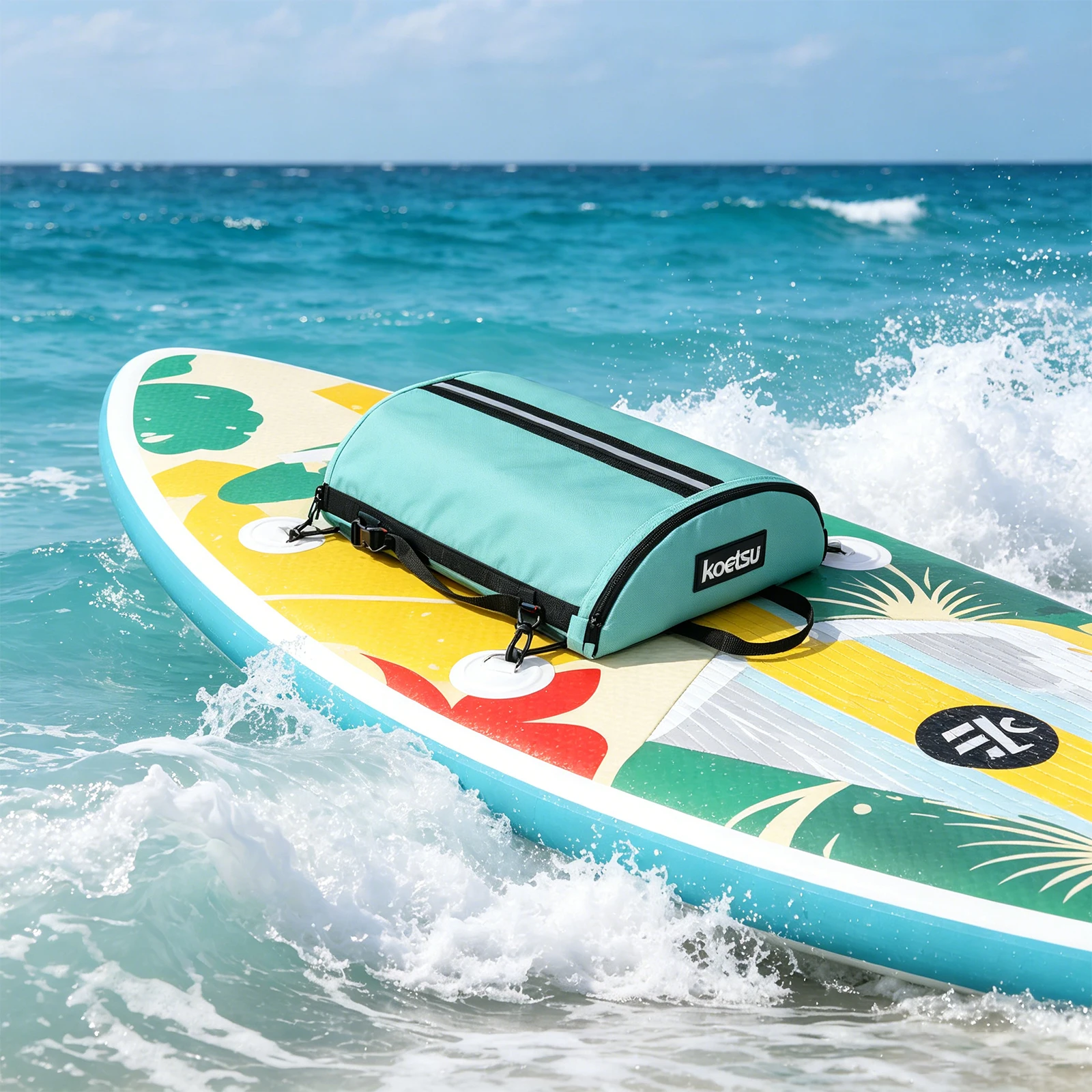 Surf Portable Deck Bag Waterproof Surfboard Quick-Drying Bag 360° Rotatable Buckle for Outdoors Friends Activities Sports Use