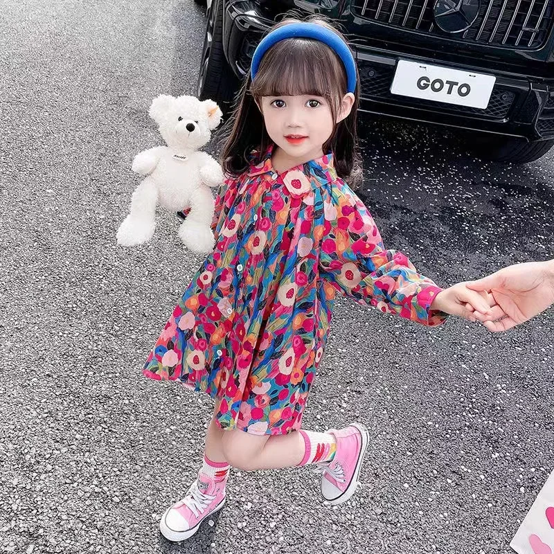 

Baby Girl Dress Elegant Formal Party Pageant Prom Cotton Cloth Costumes Summer Children Princess Dress