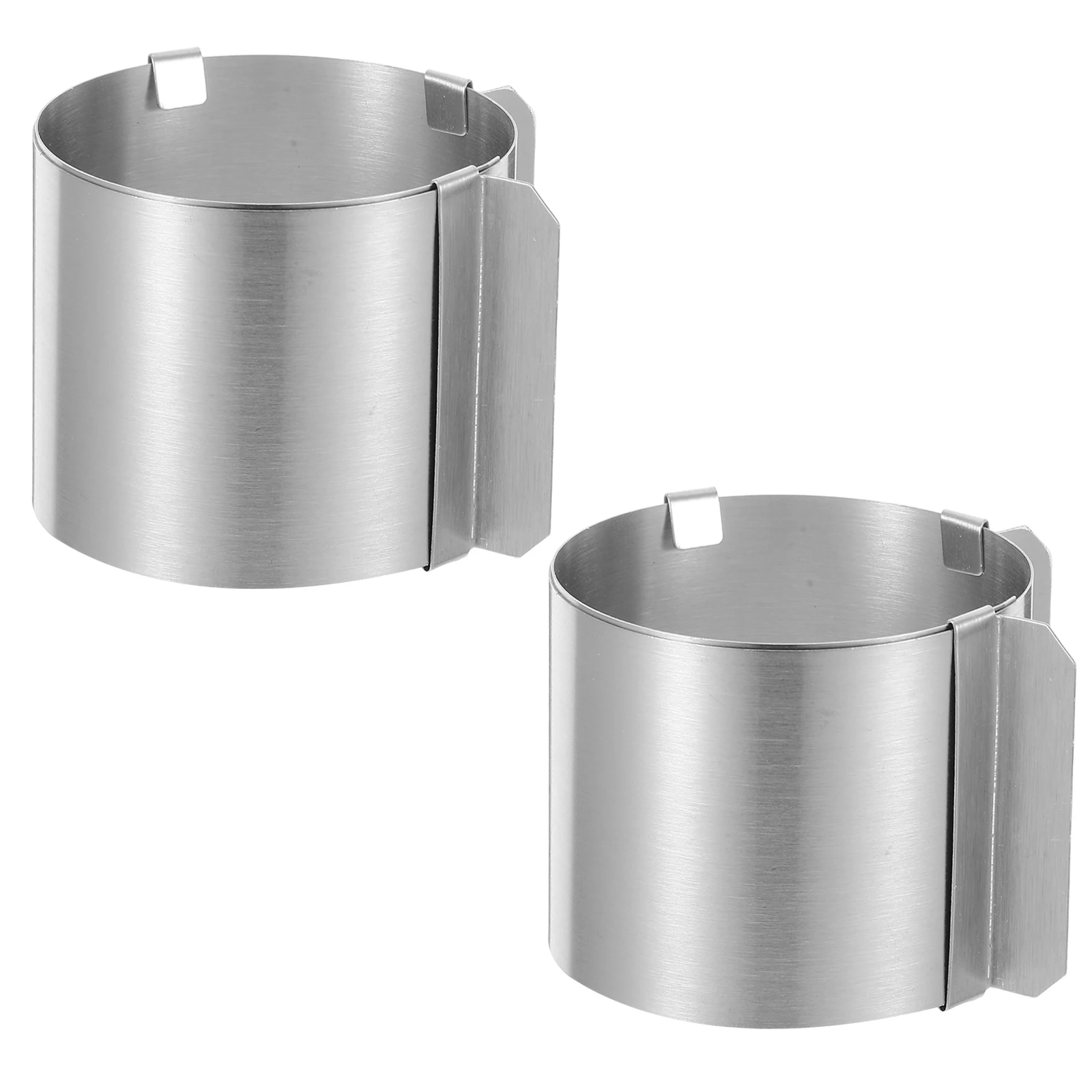 

2Pcs Stainless Steel Round Mousse Ring Adjustable 6-10cm Cake Mold Baking Tool Non-Stick Easy Clean Pastry Cutter for Mousse