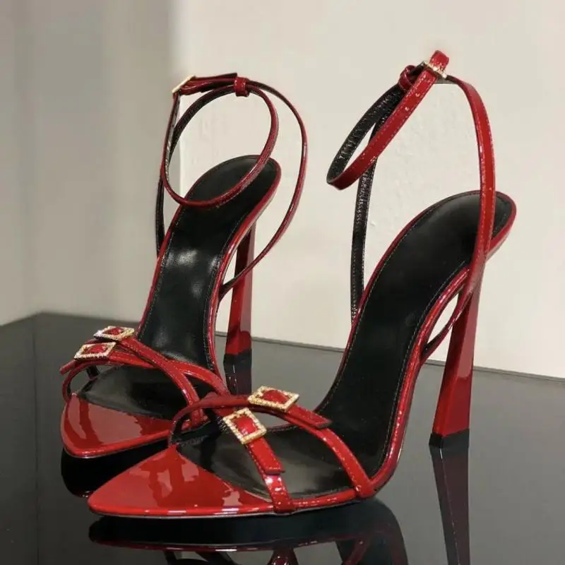 

Womens High Heeled Sandals Temperament Pointed High Heels Luxury Banquet Party Dress Pumps Sexy Stiletto Sandals Sandalias Mujer