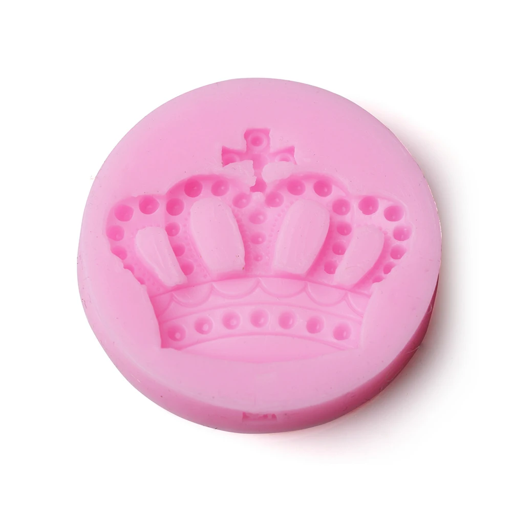 

Crown Mould Silicone Baking Mold Cake Chocolate Fondant Clay DIY Princess Non Toxic Eco Friendly Vivid Pattern Easy Use
