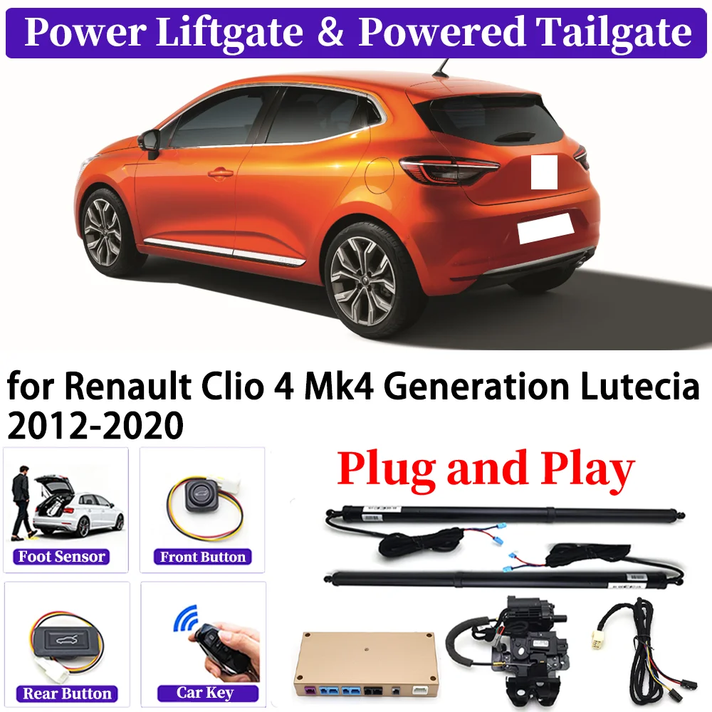 for Renault Clio 4 Mk4 Generation Lutecia 2012-2020 Upgrade Car Automatic Power Liftgate Kit Smart Auto Electric Tailgate System