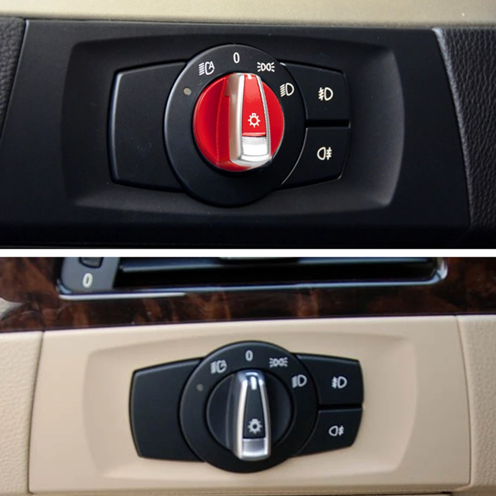 

​For BMW E90 E91 E92 E93 E84 E82 E87 E88 Car Front Console Headlight Lamp Switch Knob Button Cap For BMW 1 3 Series X1 320I