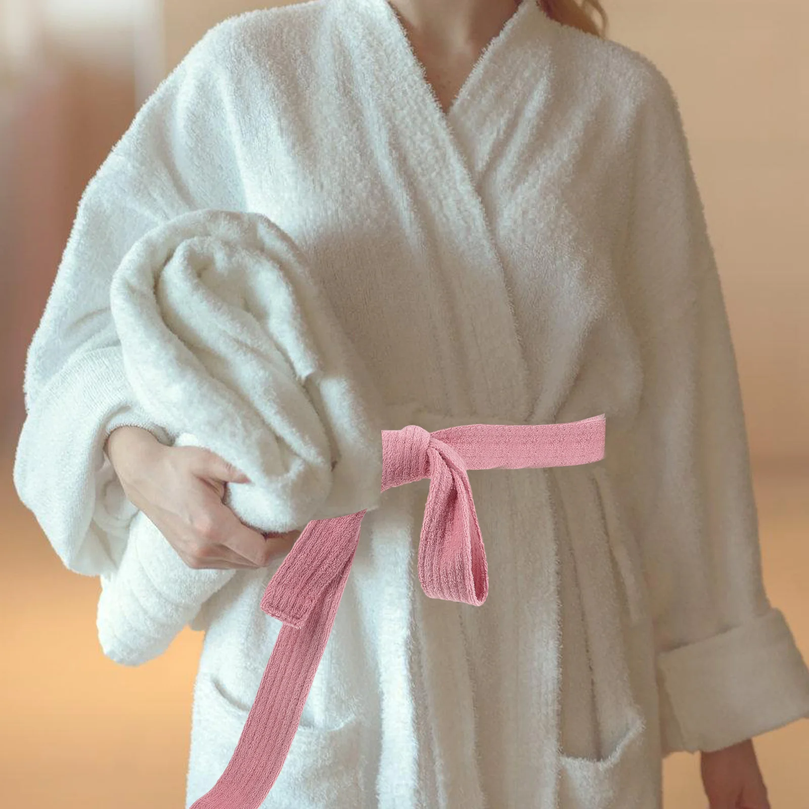 

Soft Flannel Bathrobe Belt for Men Women Comfortable Replacement Bathrobe Belt Hotel Spa Robe Waist Strap Robe Strap