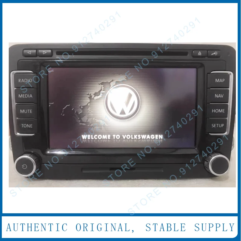 

Оригинальный 6,5-дюймовый светодиодный экран с сенсорной панелью, кнопка телефона, светодиодная версия для VW Volkwagen RNS510, автомобильный GPS, навигация, аудио