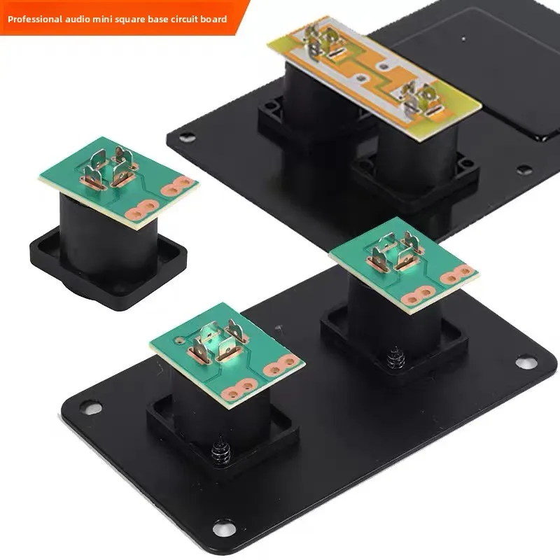 1pcs Speaker XLR junction box connection board PCB board 4-core XLR socket welding board two-way double-sided fiberglass