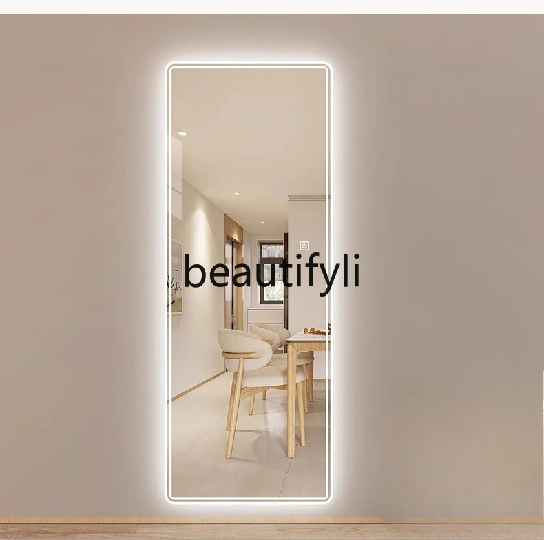 

Smart light mirror wall-mounted charging style backlight mirror with light