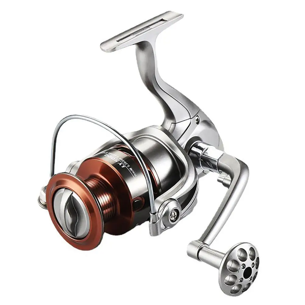 

Fishing Spinning Reel 1000-7000 Max Drag 10kg 5.2:1 Gear Ratio Left Right Hand Interchangeable Spinning Reel