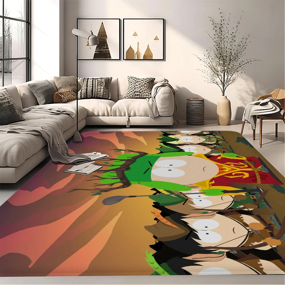 

S-South-Park Floor Mat Rectangle Anti-slip Home Soft Badmat Front Door Indoor Outdoor Mat Hotel Decor Mat